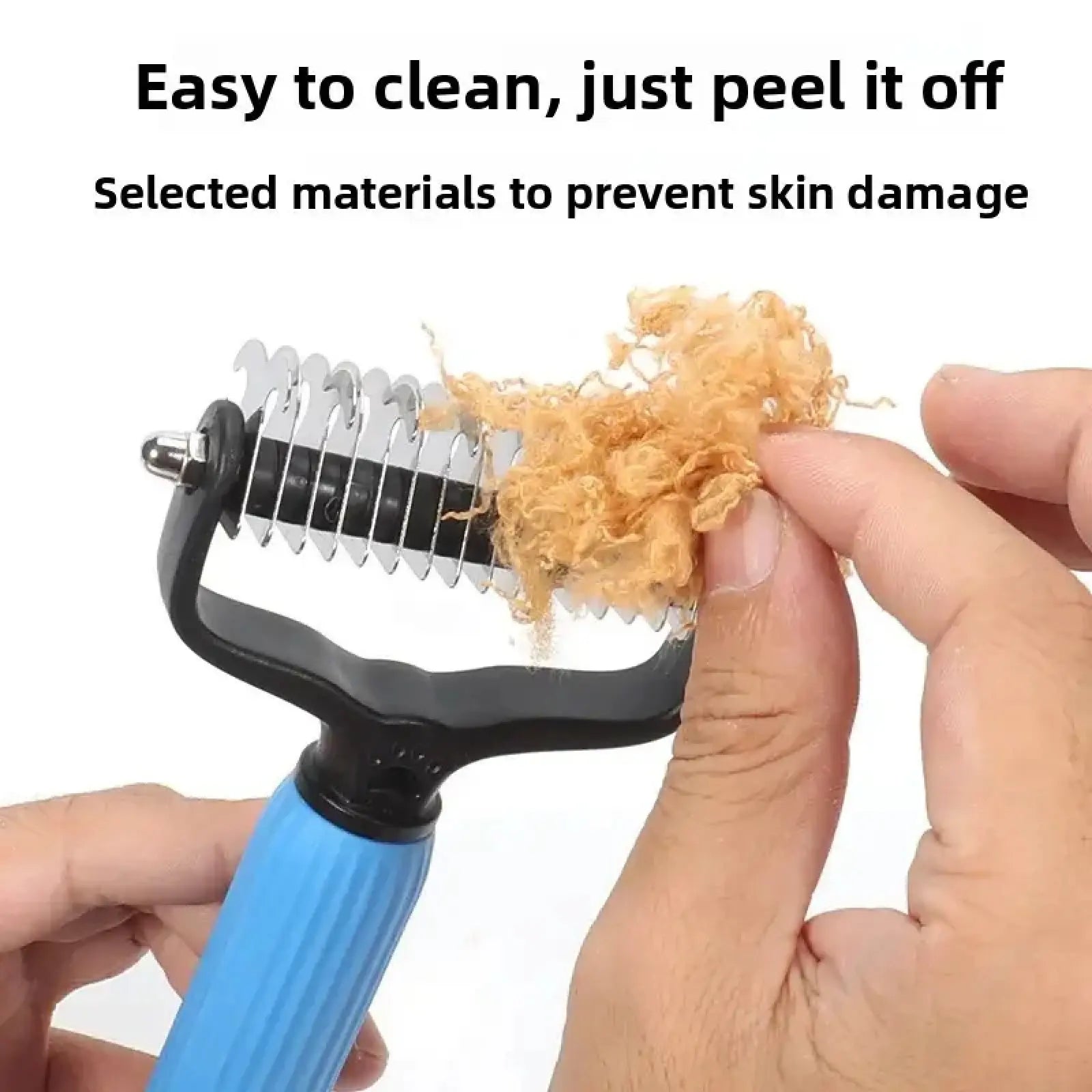 Professional Pet Grooming Tool - Universal Detangling Comb for Dogs with Stainless Steel Double-Sided Design for Effective Shedding Removal and Matted Hair Taming, Ideal for Daily Coat Maintenance.