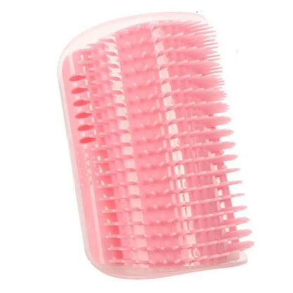 Cat Corner Brush, 1 Count Soft Massage Self Grooming Brush for Cats, Interactive Home Entertainment Tool for Cats and Dogs