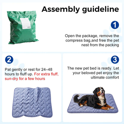 Cooling Mat for Dogs – Q-MAX > 0.45 Washable Gel-Free and Electric-Free Non-Slip Summer Cooling Pad for Large Breeds