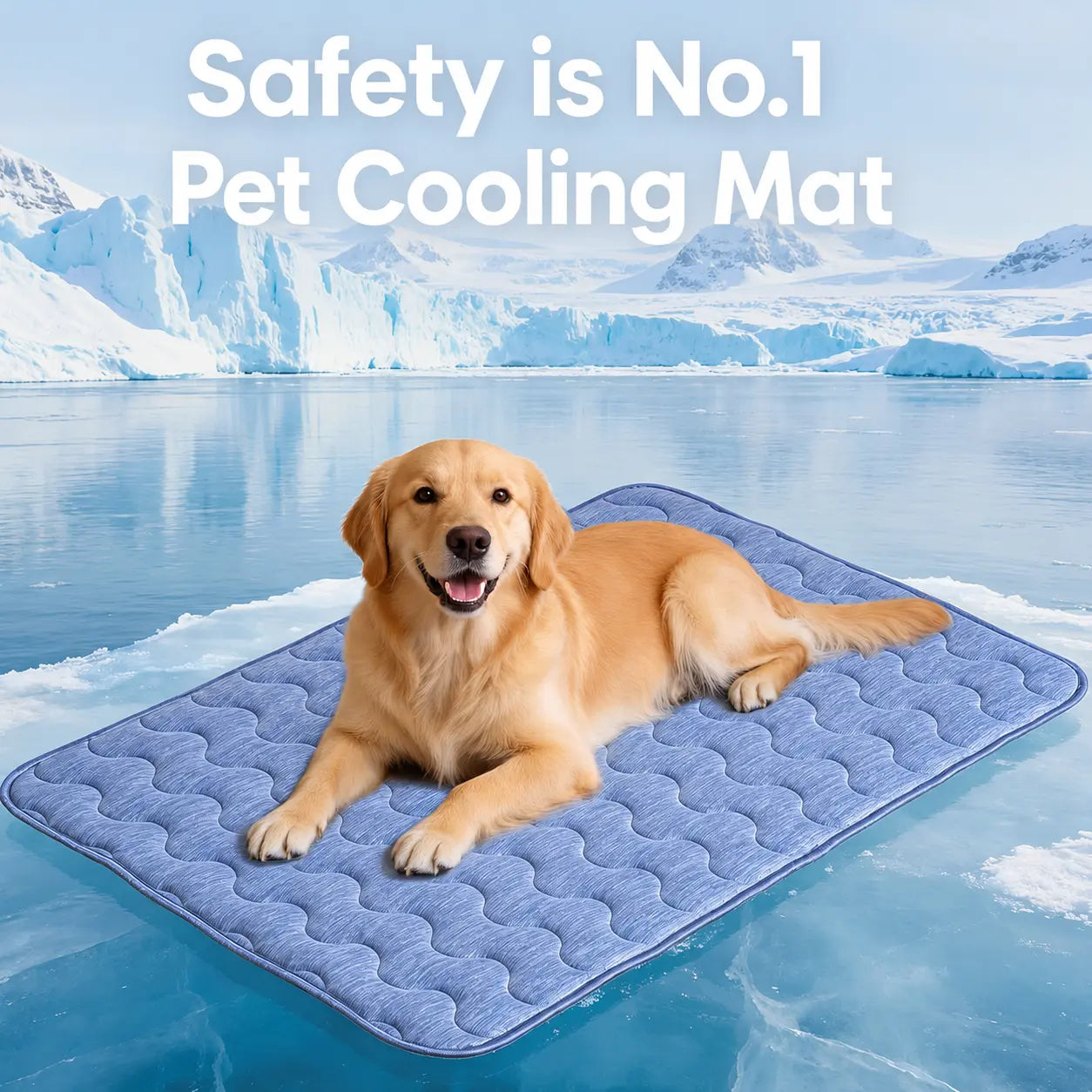 Cooling Mat for Dogs – Q-MAX > 0.45 Washable Gel-Free and Electric-Free Non-Slip Summer Cooling Pad for Large Breeds